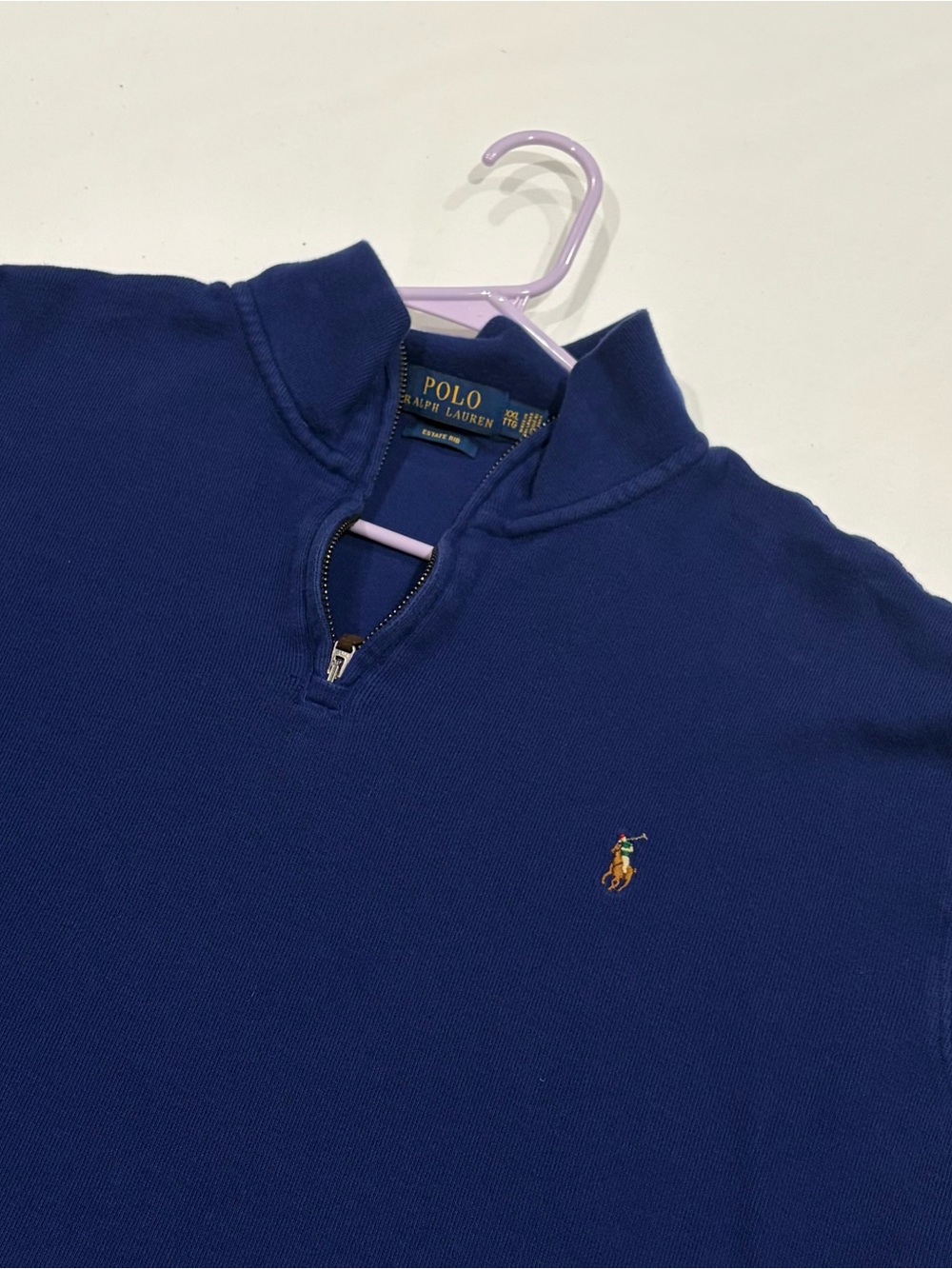 Polo by Ralph Lauren Royal Blue Half-Zip Sweater